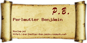 Perlmutter Benjámin névjegykártya